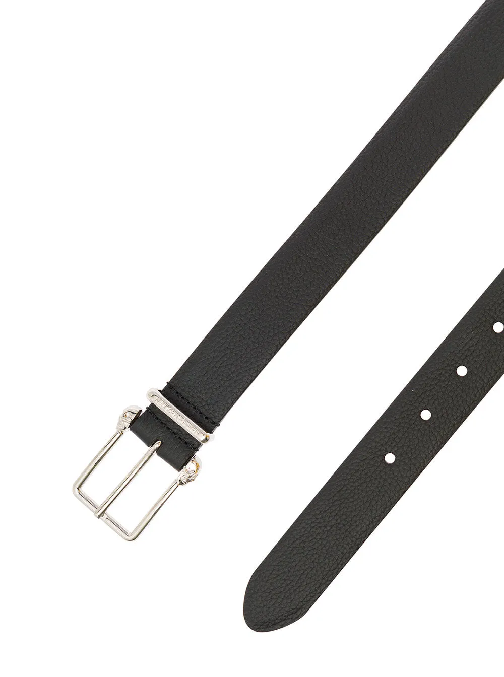 Alexander McQueen Logo Engraved Buckle Belt