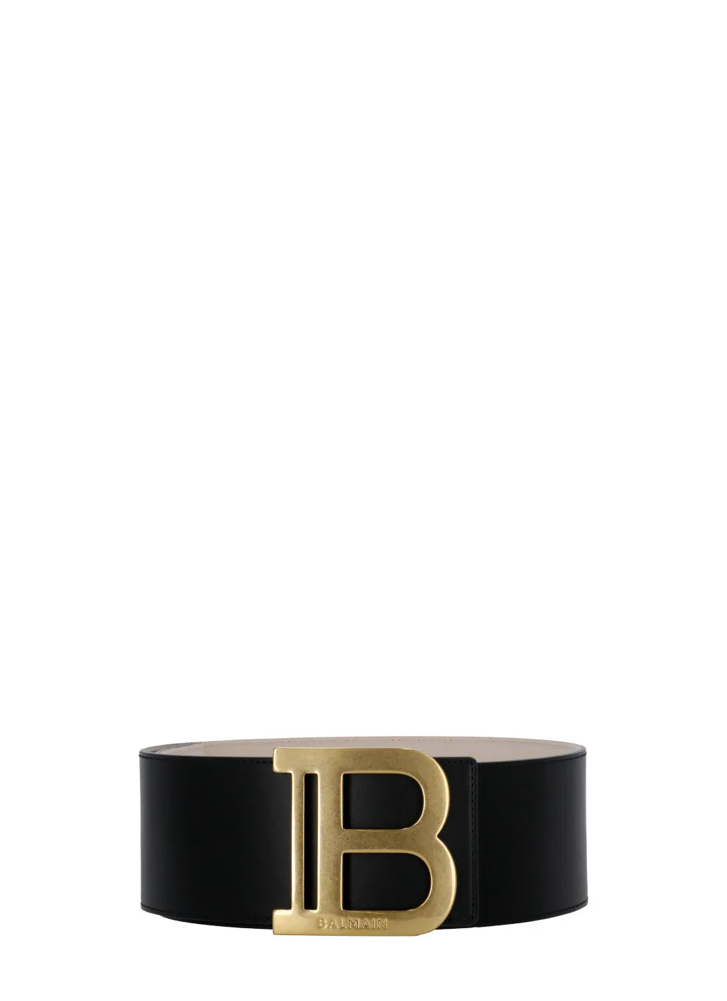 Balmain B Logo Plaque Buckle Belt