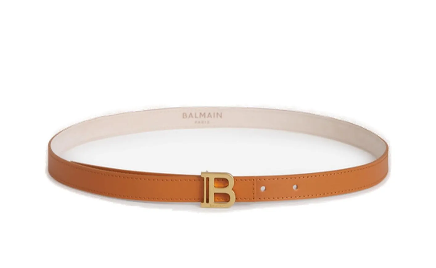 Balmain B Logo Plaque Buckle Belt