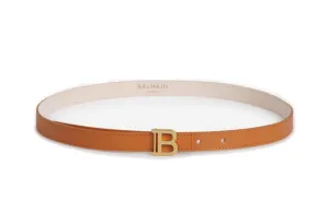 Balmain B Logo Plaque Buckle Belt