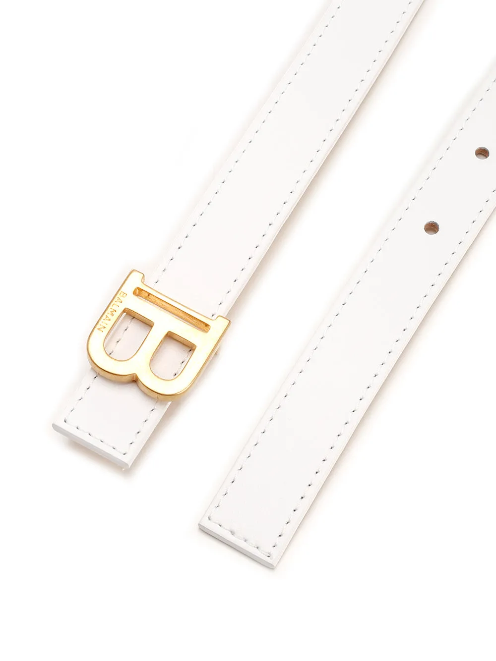 Balmain Logo Plaque Buckle Belt