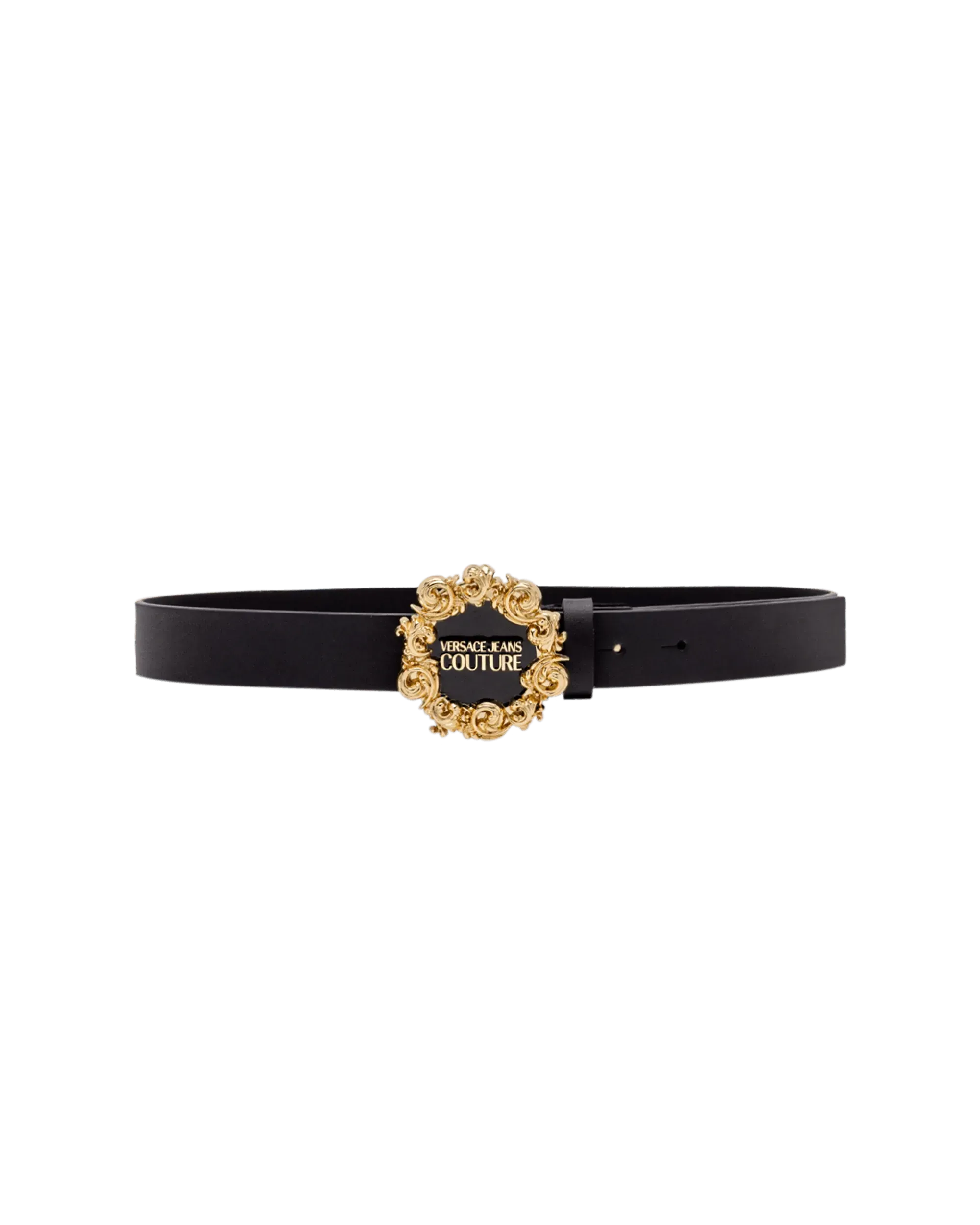 Baroque Logo Leather Belt