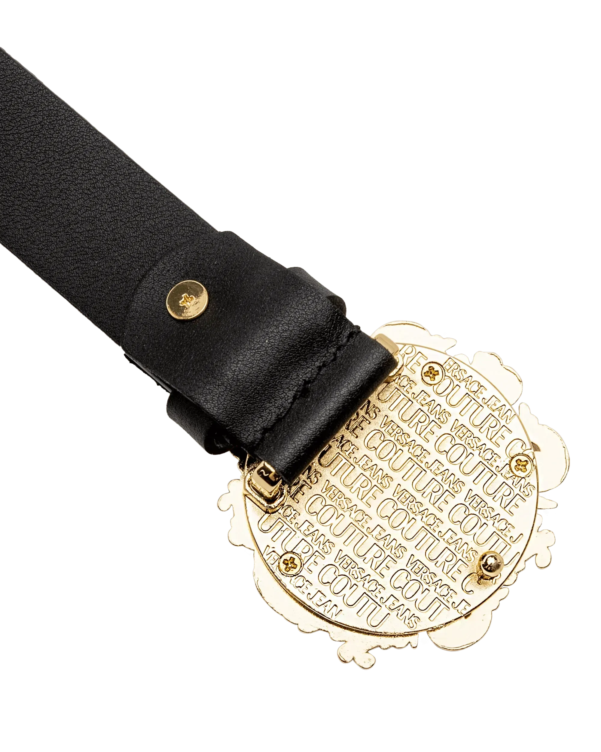 Baroque Logo Leather Belt