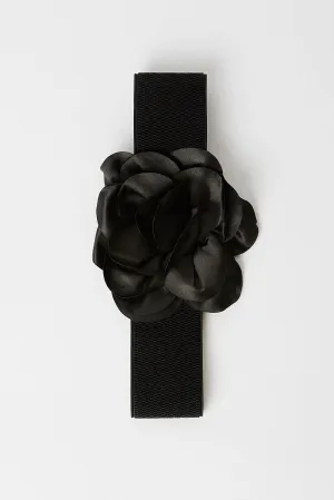 Black Floral Decor Belts