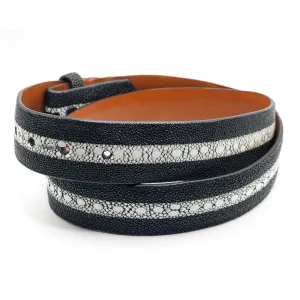 Black Multi-Spine Stingray Belt Straps