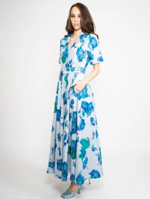 Blue Chemisier Dress