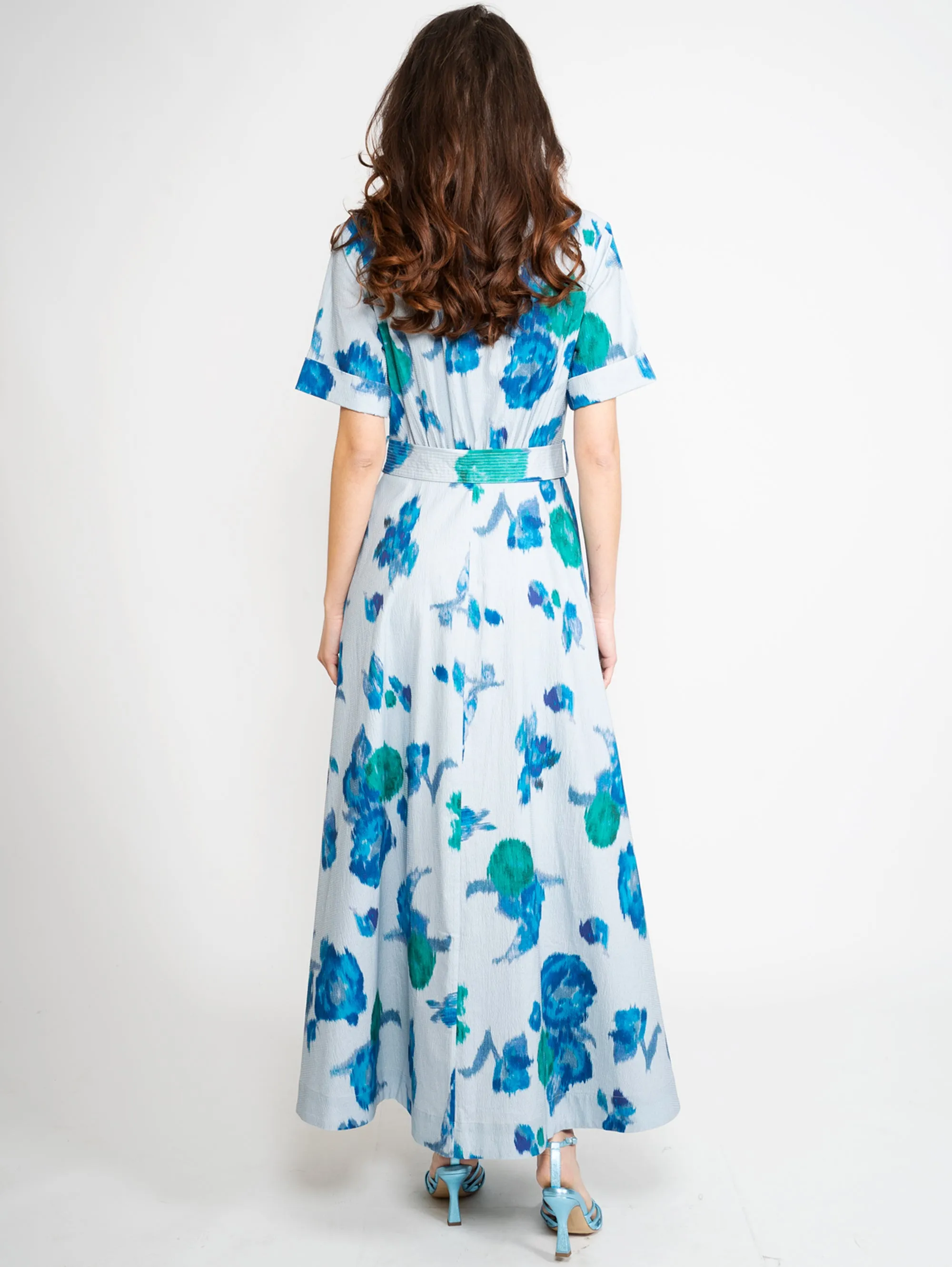 Blue Chemisier Dress