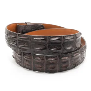 Brown Australian Saltwater Crocodile Belt Straps