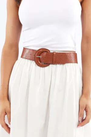 Brown Buckled Belt