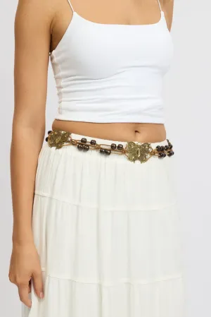 Brown Butterfly Woven Belts