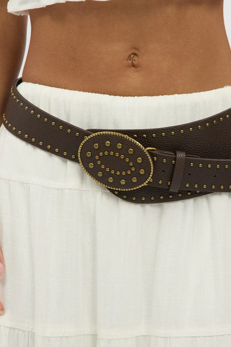 Brown Western Belt