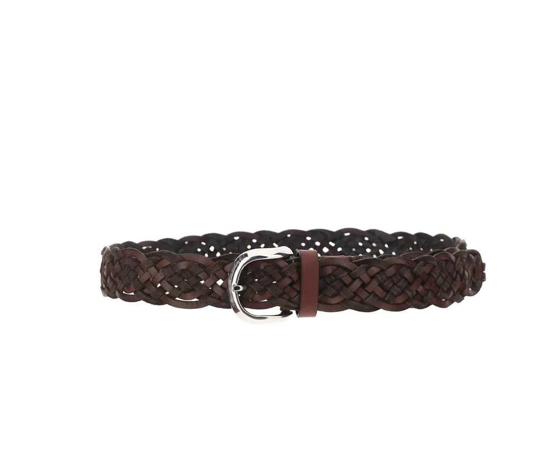 Brunello Cucinelli Braided Buckle Belt
