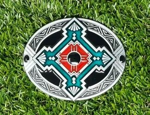 Buckle Native American Cross WT059 Silver