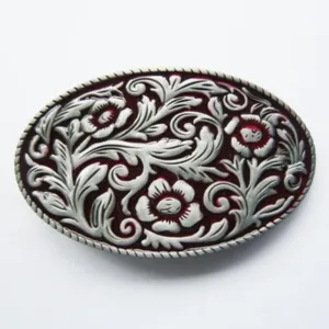 Buckle Western Vintage Belt Buckle WT097 Red