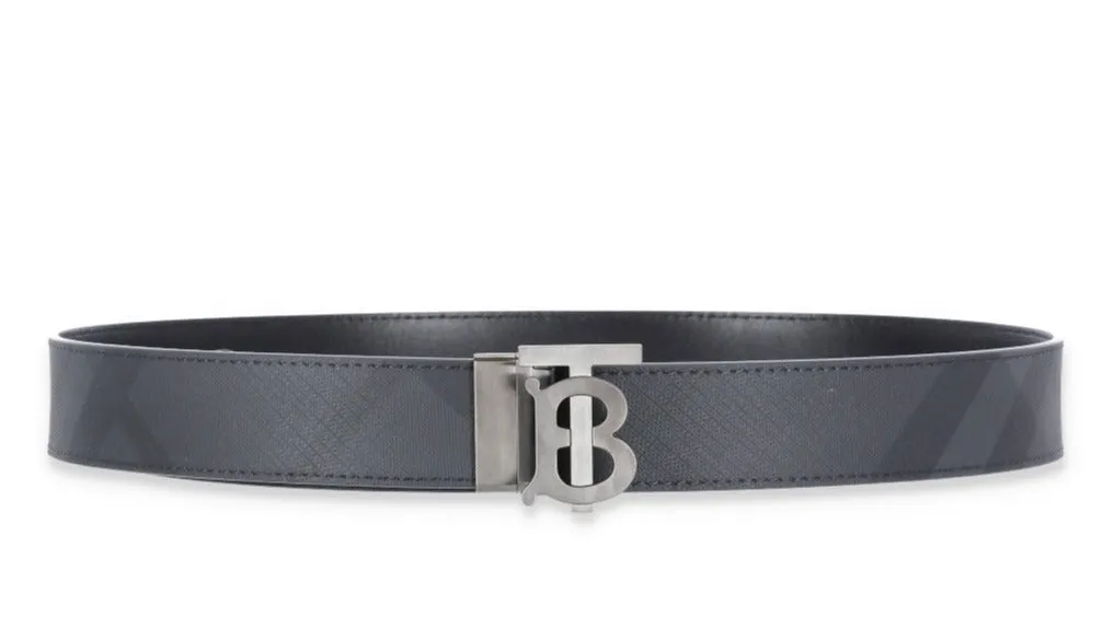 Burberry Monogram Plaque Buckle Belt