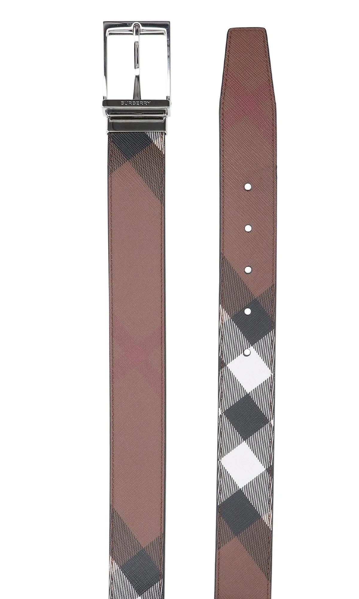 Burberry Reversible Check Belt