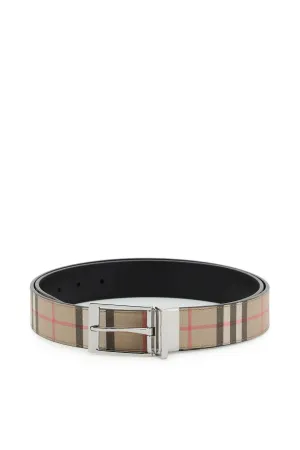 Burberry Reversible Check Pattern Belt