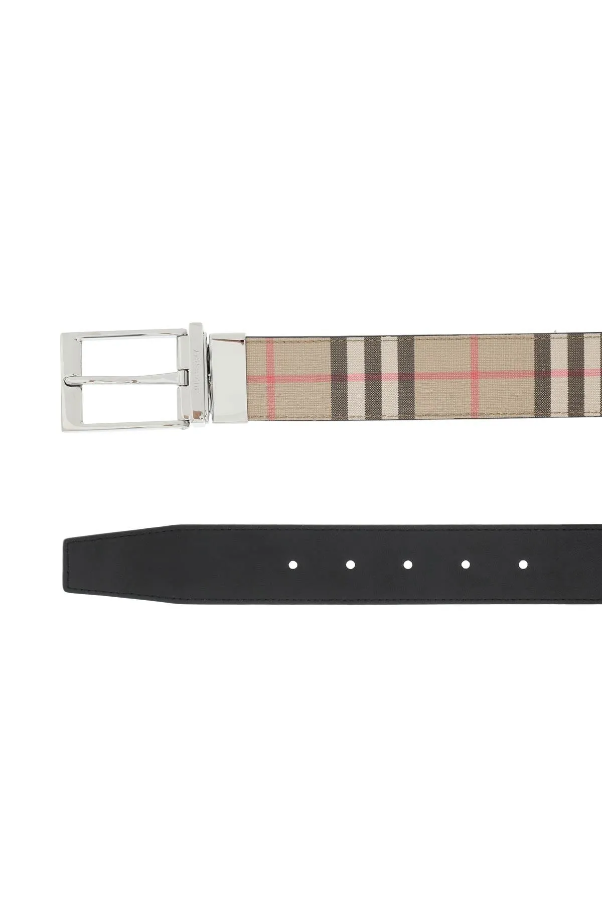 Burberry Reversible Check Pattern Belt