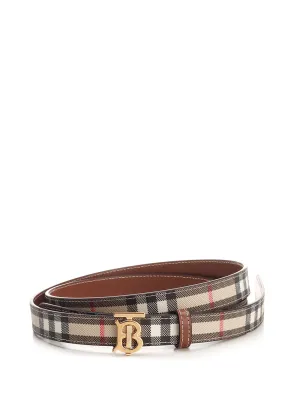 Burberry TB Monogram Plaque Reversible Belt