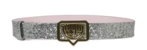 Chiara Ferragni Logo-Buckle Pointed Tip Belt