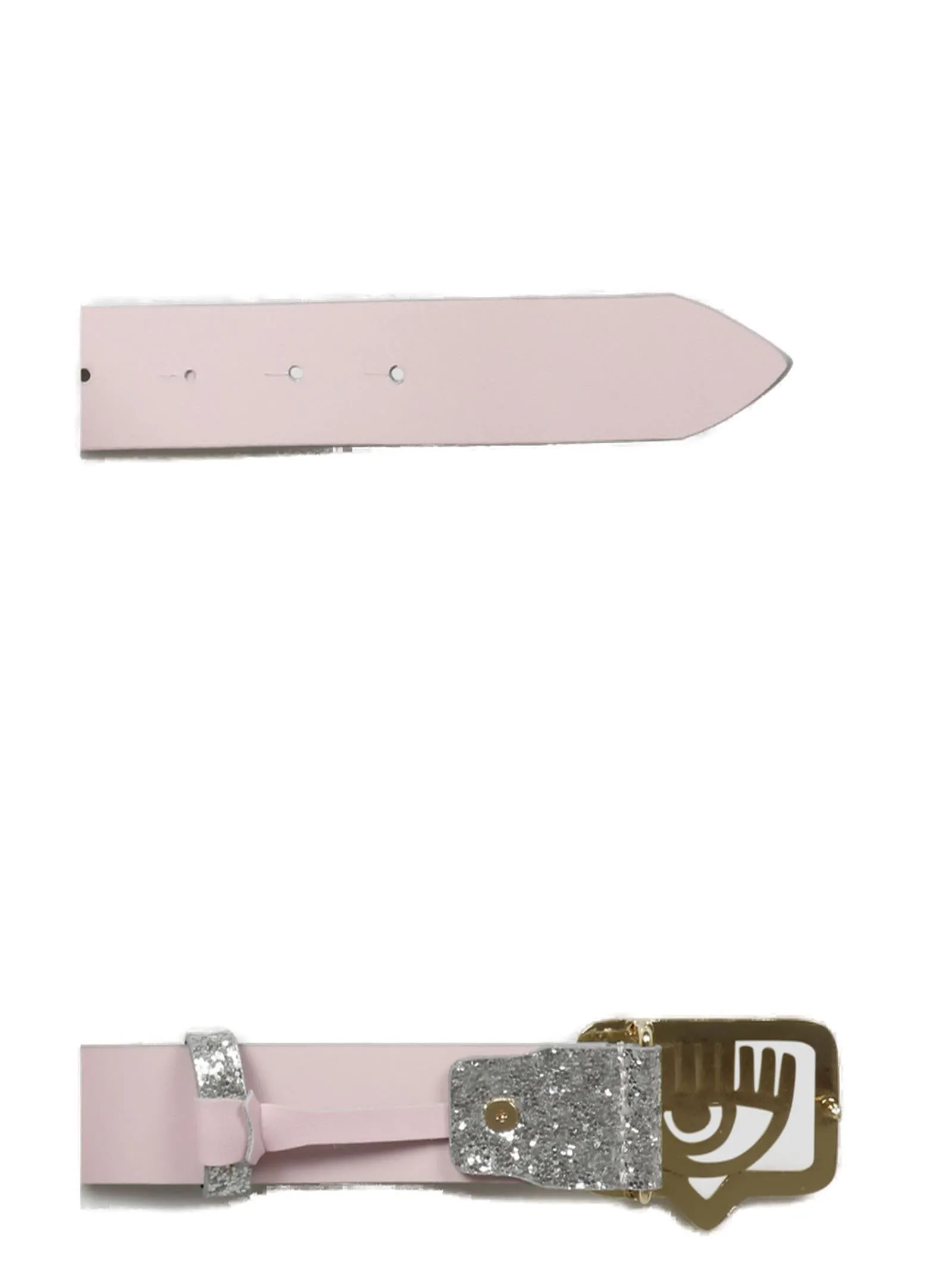 Chiara Ferragni Logo-Buckle Pointed Tip Belt
