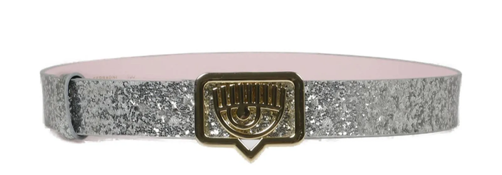 Chiara Ferragni Logo-Buckle Pointed Tip Belt