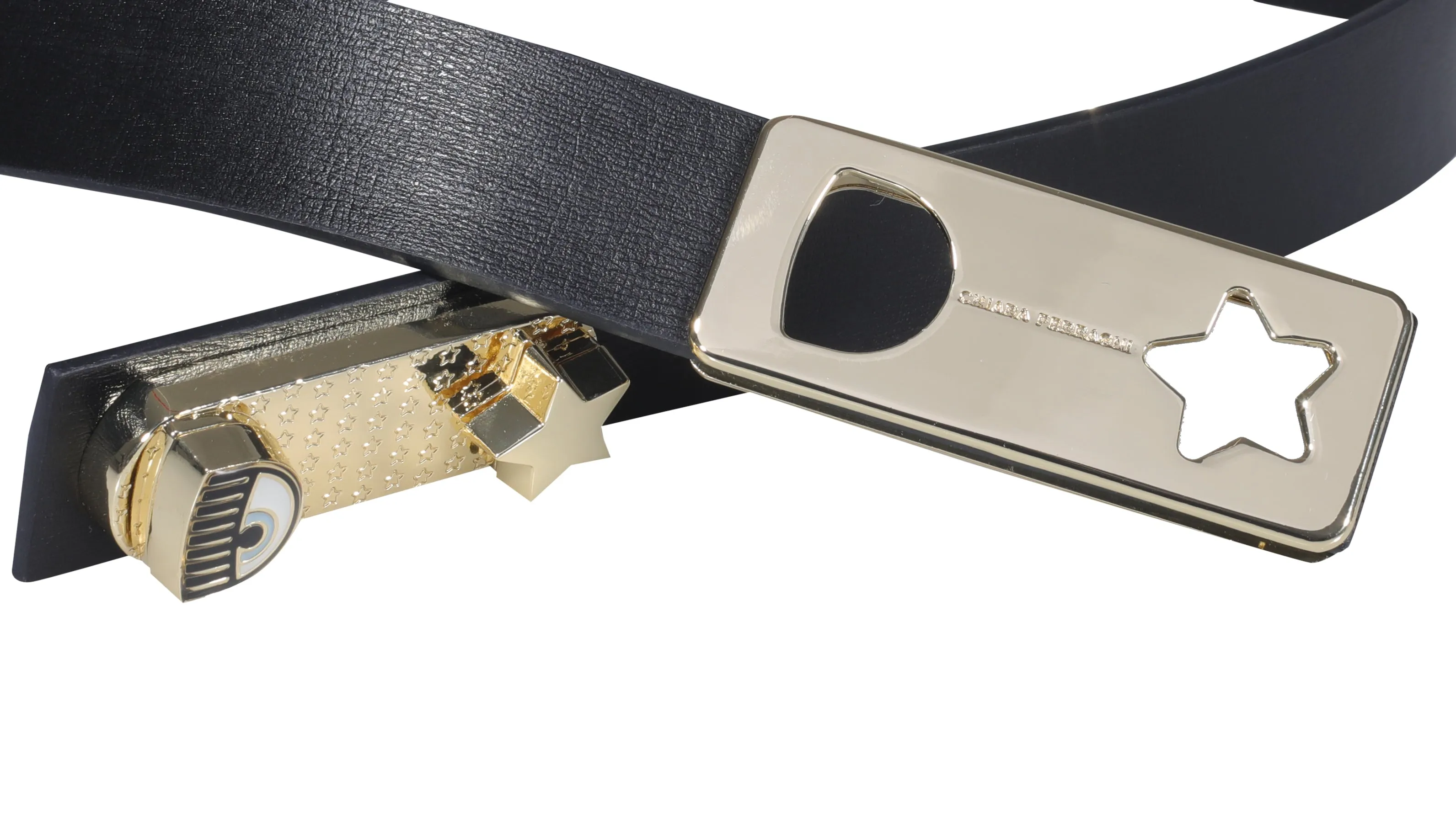Chiara Ferragni Logo Plaque Buckle Belt