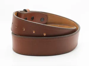 Cognac Bridle Leather Belt Straps
