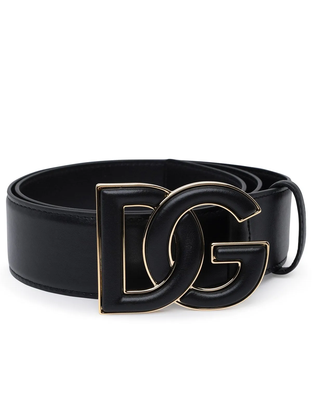 Dolce & Gabbana DG Logo Plaque Buckle Belt