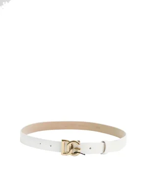 Dolce & Gabbana Kids Logo Buckle Belt