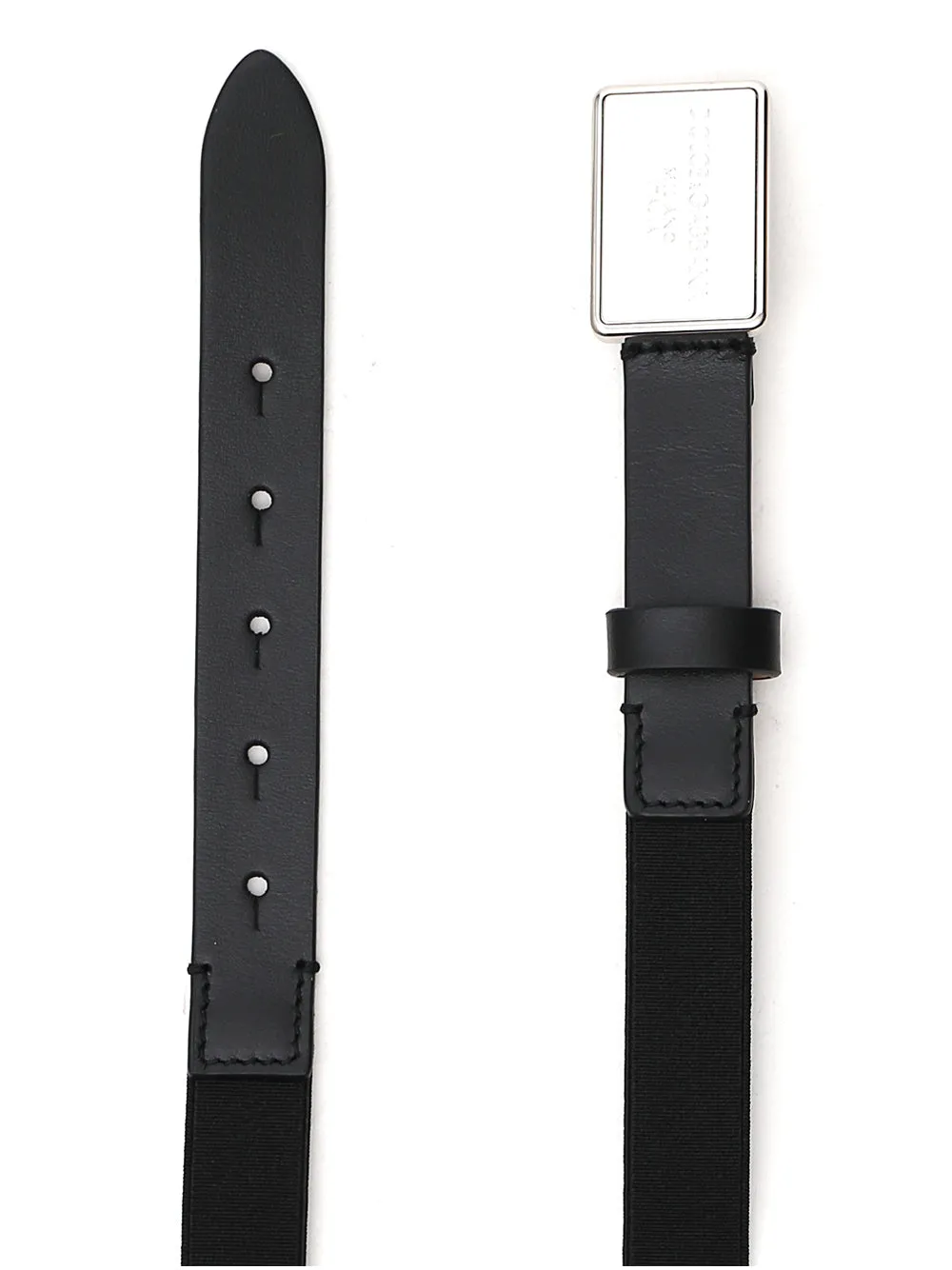 Dolce & Gabbana Kids Logo Engraved Buckle Belt