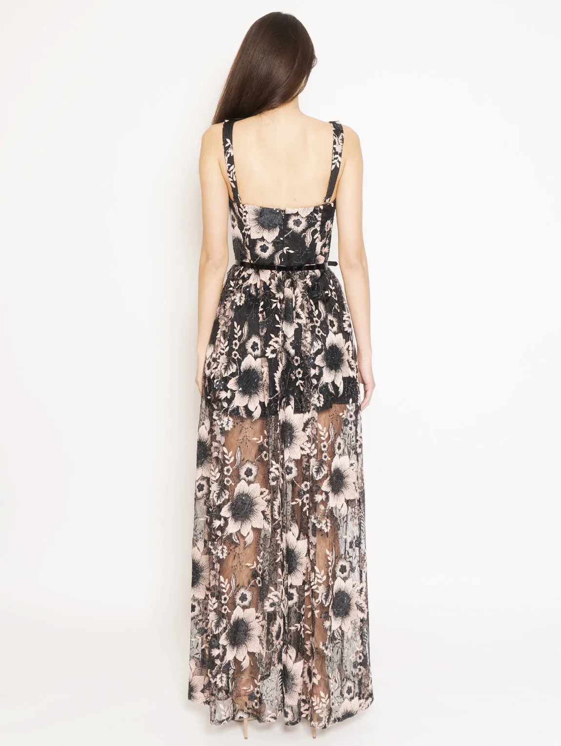 Dress with black bodice
