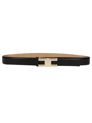 Elisabetta Franchi Logo Plaque Belt