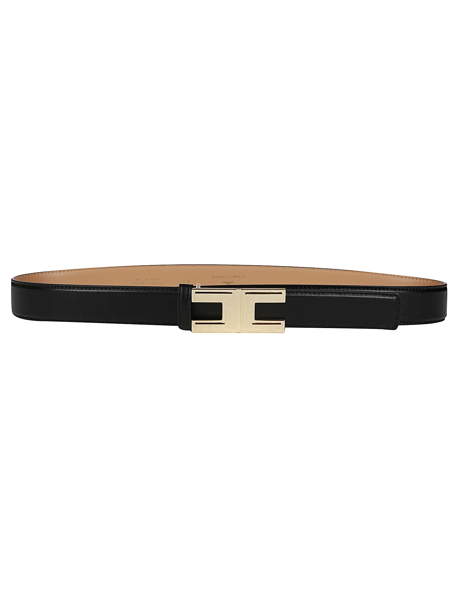 Elisabetta Franchi Logo Plaque Belt