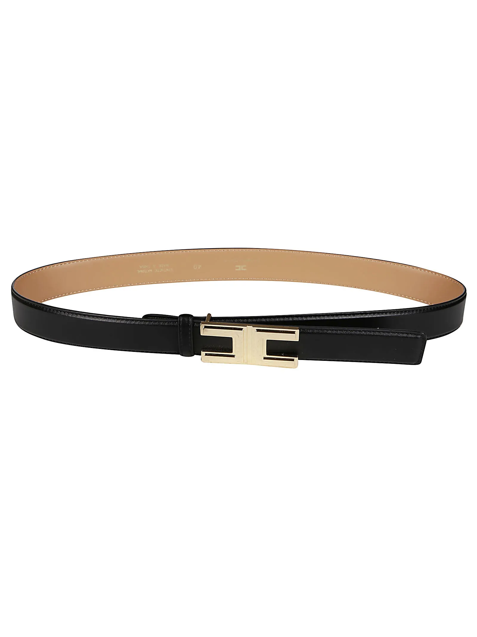 Elisabetta Franchi Logo Plaque Belt