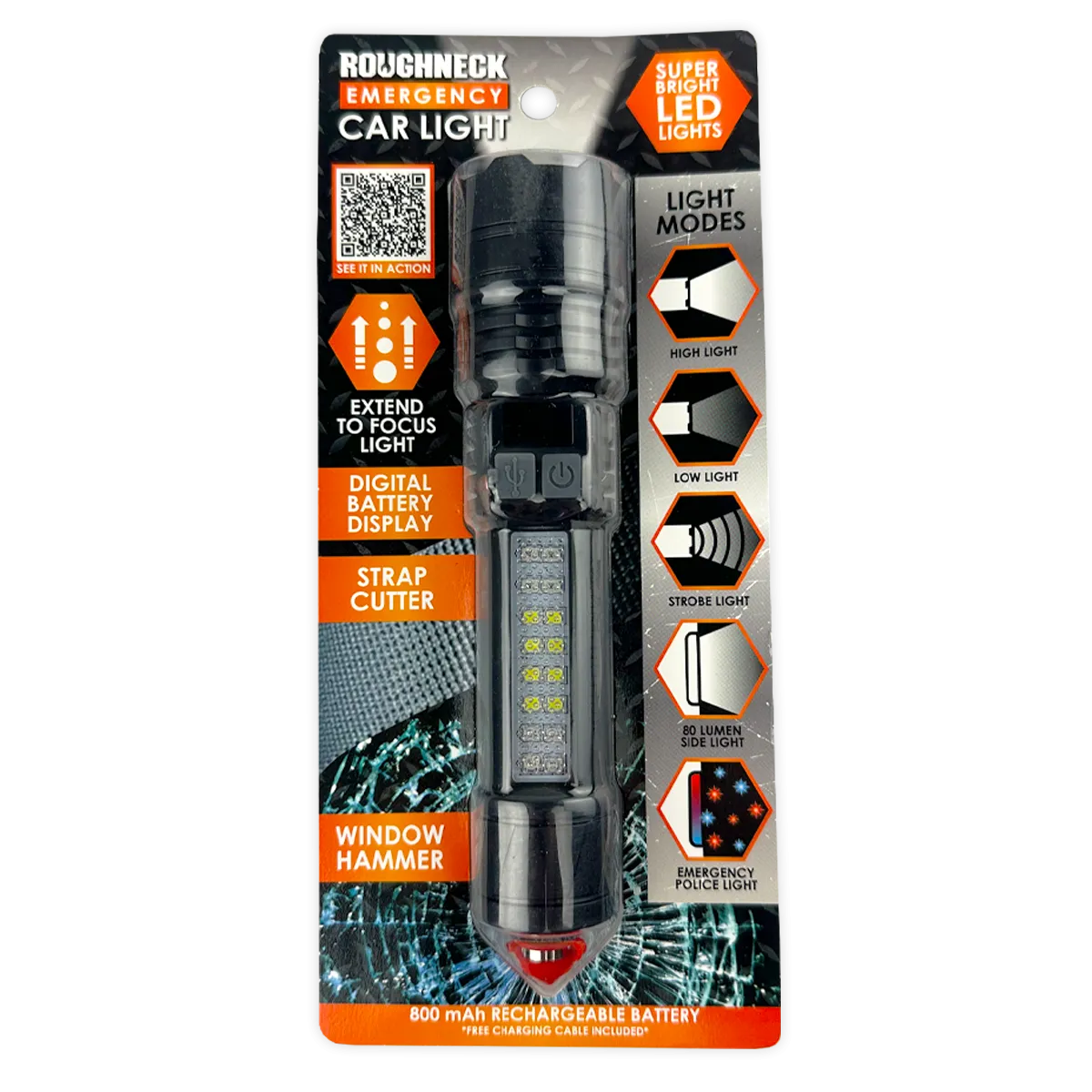 Emergency Car Light Multi Tool - 6 Pieces Per Retail Ready Display 25493