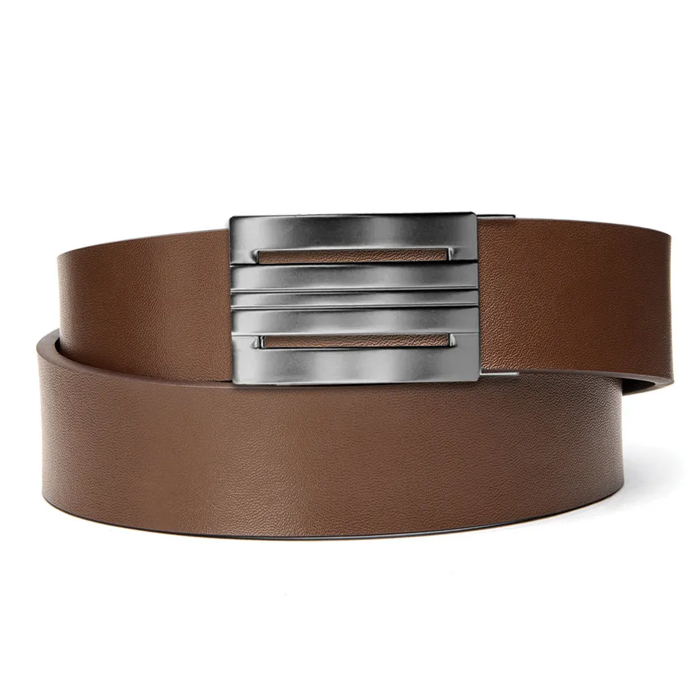 EQUINOX BUCKLE | CLASSIC LEATHER BELT 1.37"