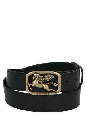 Etro Logo Plaque Buckle Belt
