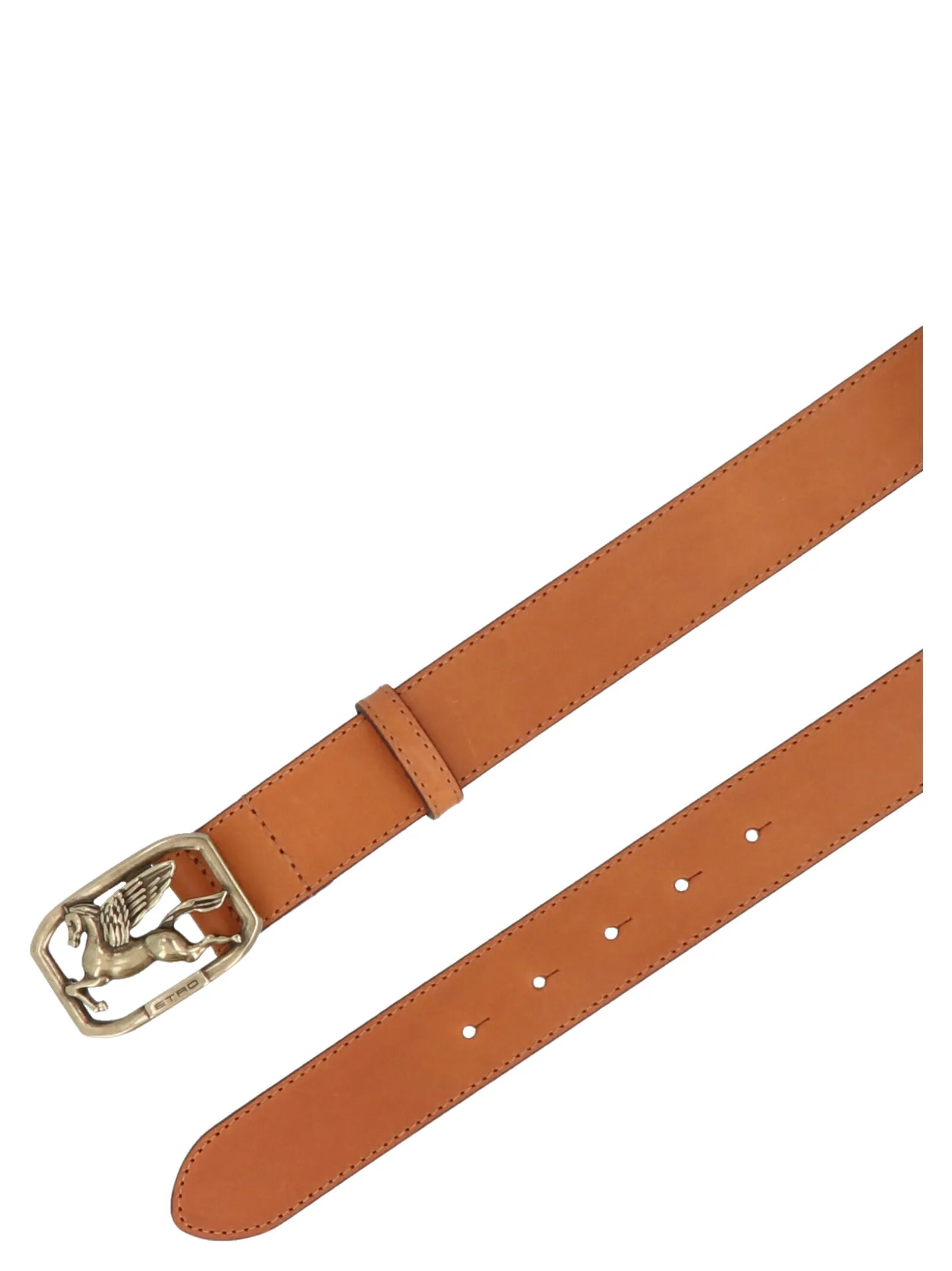 Etro Pegaso Logo Plaque Belt