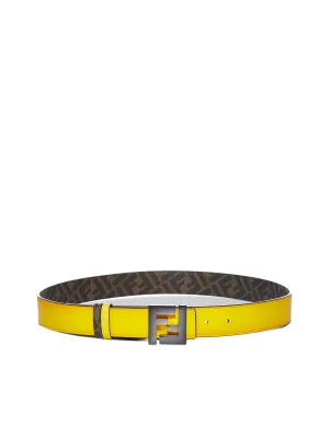 Fendi Logo Plaque Reversible Belt