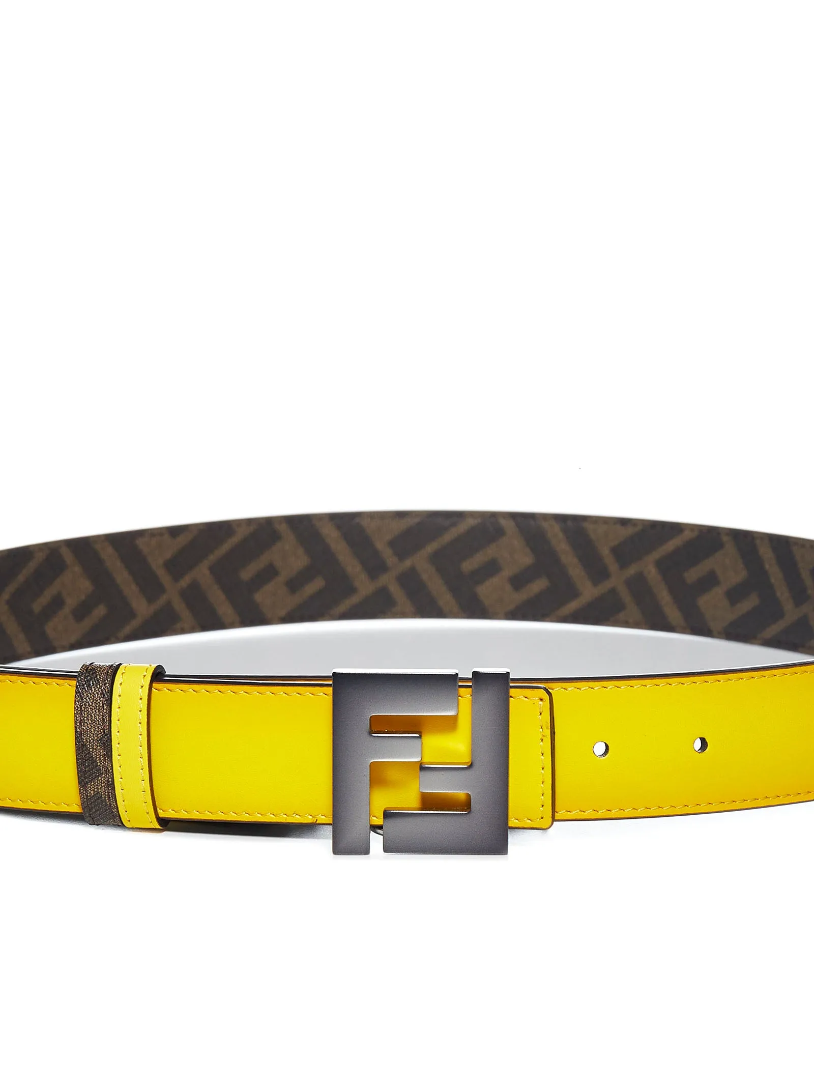 Fendi Logo Plaque Reversible Belt