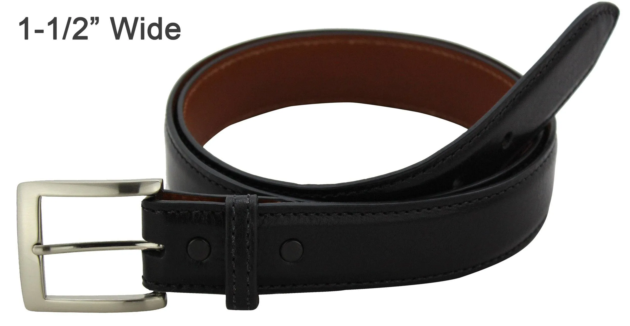 Full Grain Black Italian Calf Leather Designer Belt **Made To Order Allow 5 To 6 Weeks To Ship