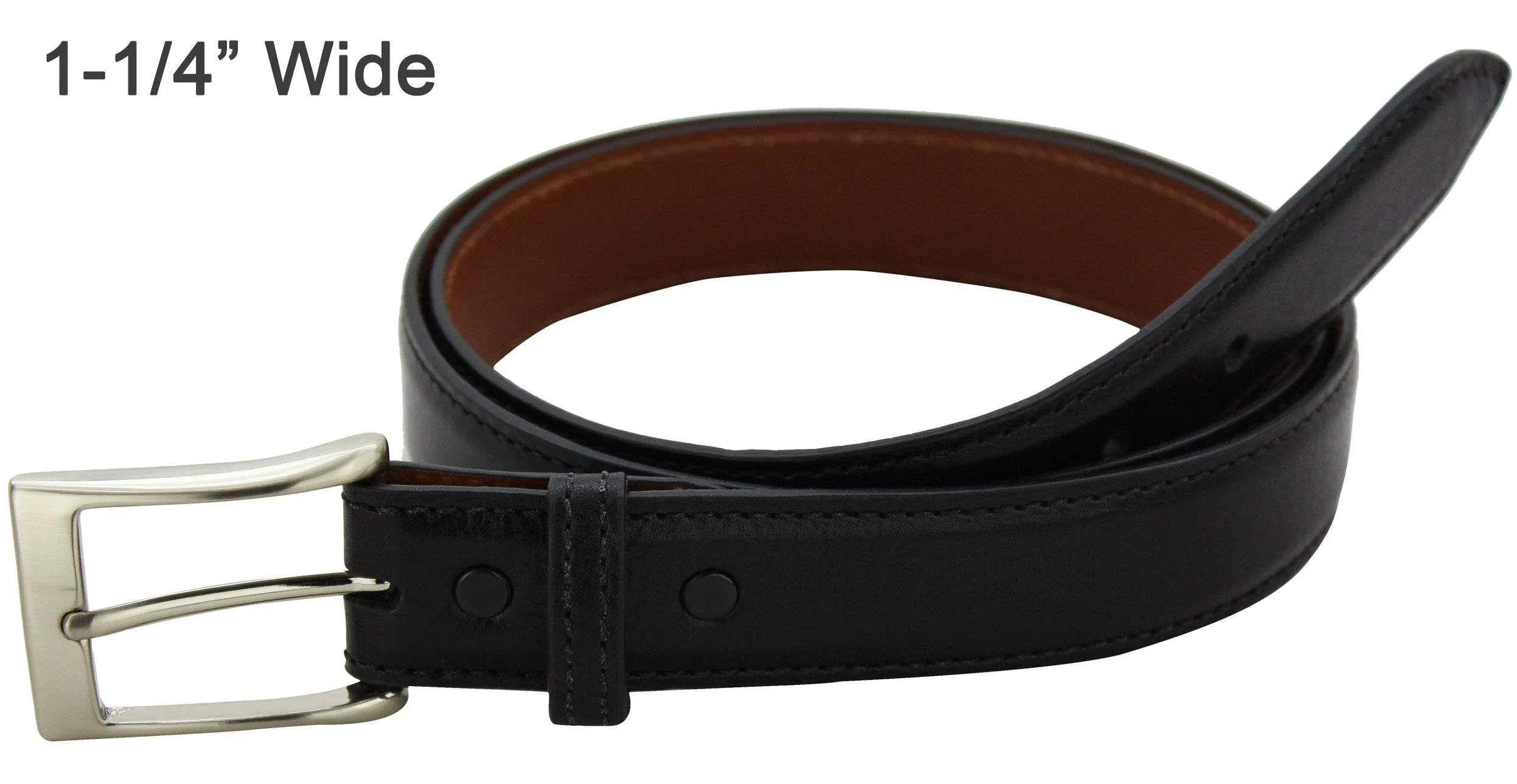 Full Grain Black Italian Calf Leather Designer Belt **Made To Order Allow 5 To 6 Weeks To Ship