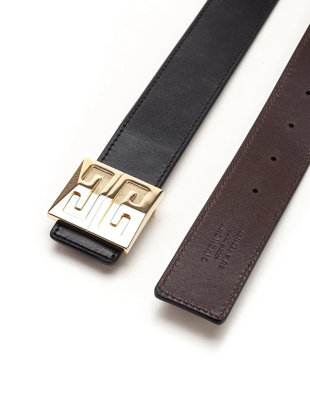 Givenchy 4G Logo Plaque Reversible Belt
