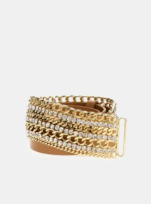 Gold Jewel Chain Belt