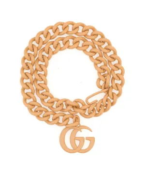 Gucci Logo Pandent Chain Linked Belt