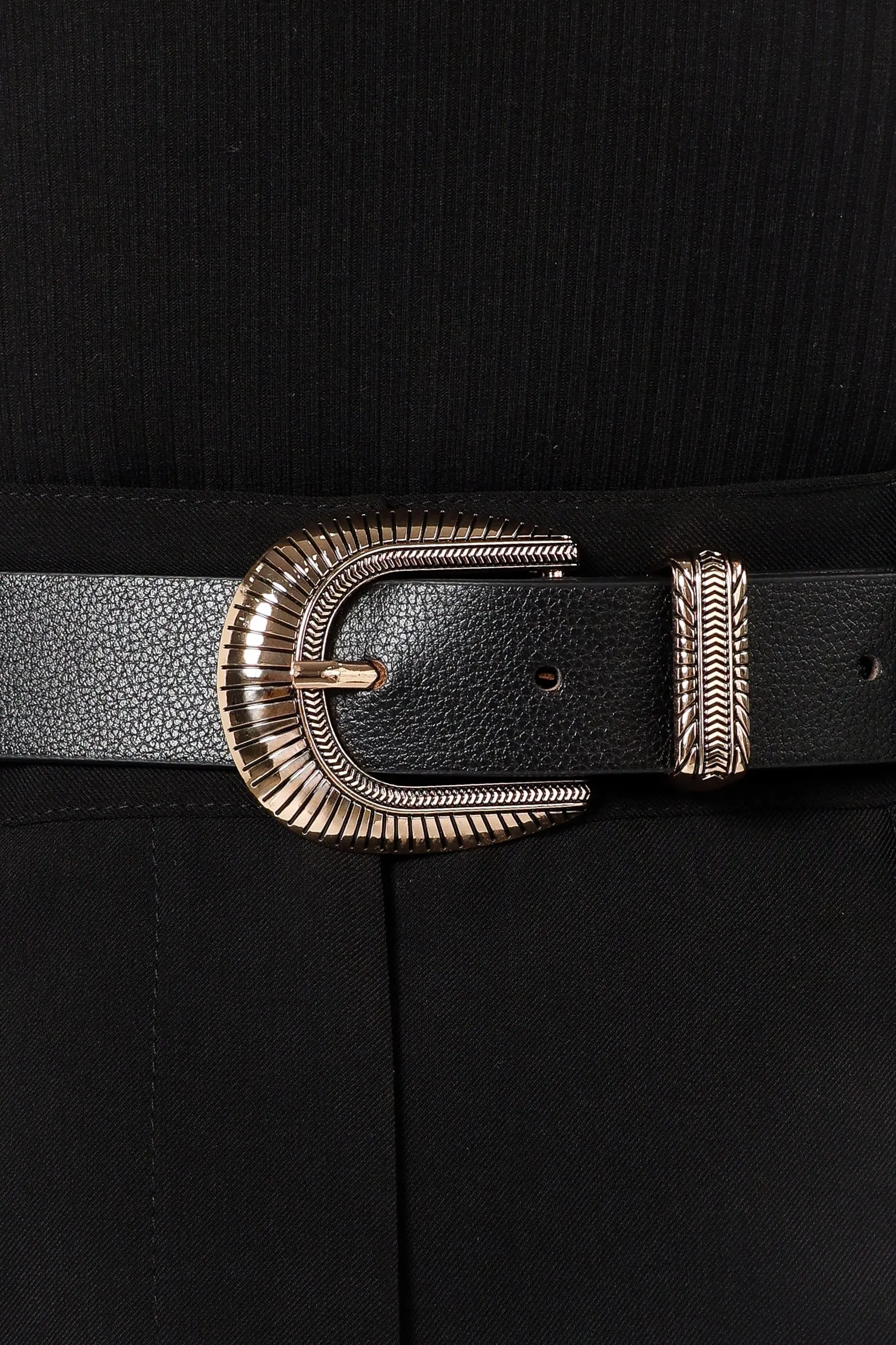 Hayley Belt - Black/Gold