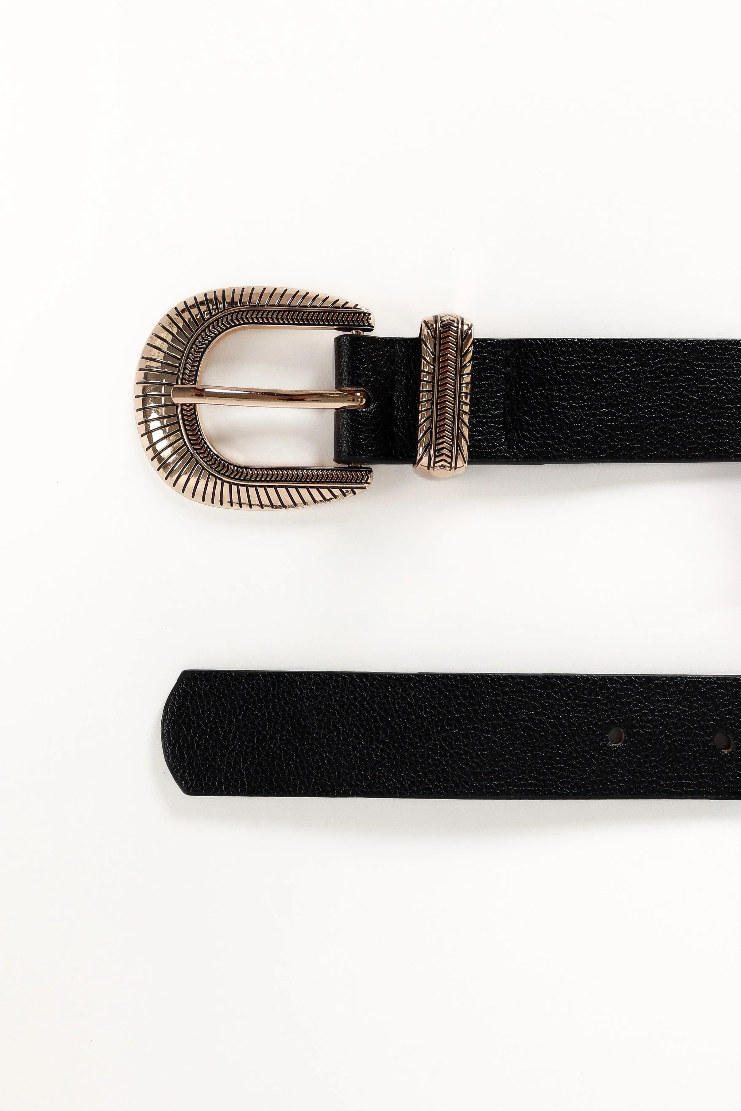 Hayley Belt - Black/Gold