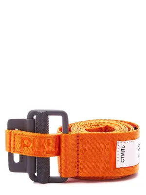 Heron Preston Logo-Patch Slide Buckled Belt