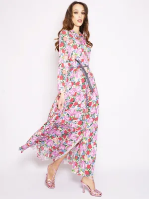 Long Dress with Belt Chemisier Tula Multicolor